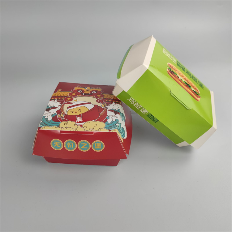 картонная коробка для гамбургеров