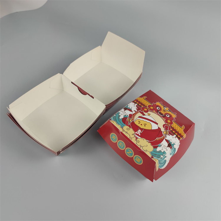 картонная упаковка для гамбургеров бумажная коробка для гамбургеров
