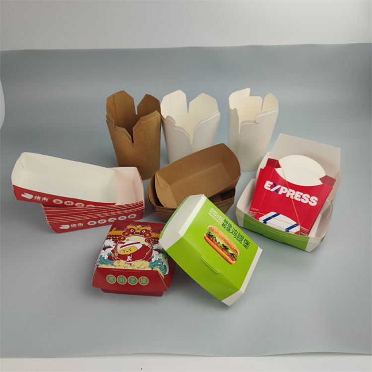 гофрированная коробка для гамбургеров, изготовленная на заказ из крафт-бумаги
