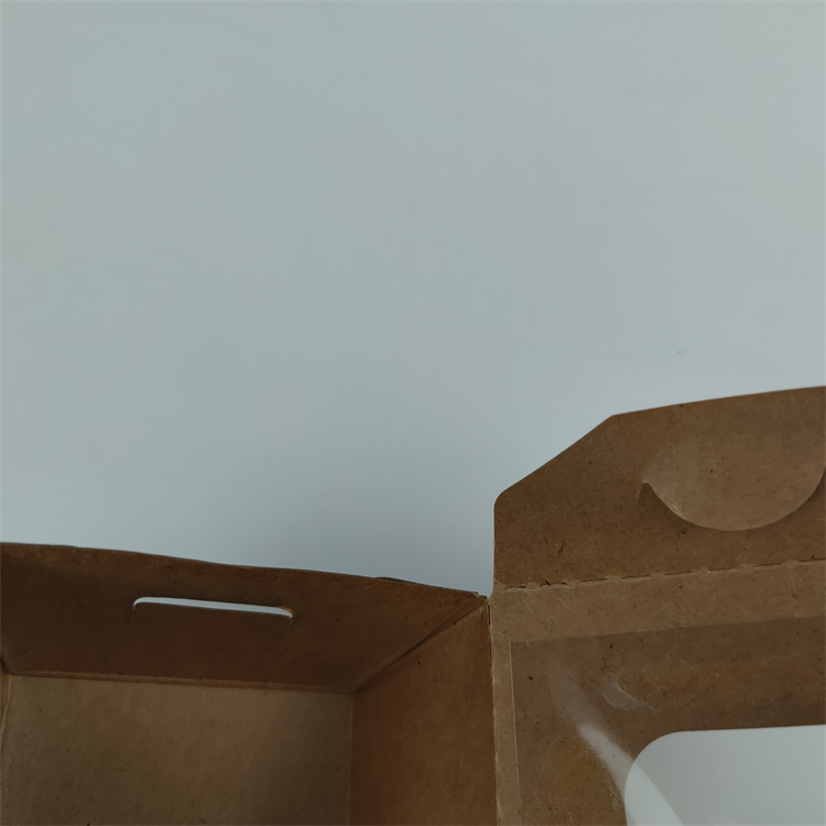 коробка из крафтовой бумаги с прозрачным окошком