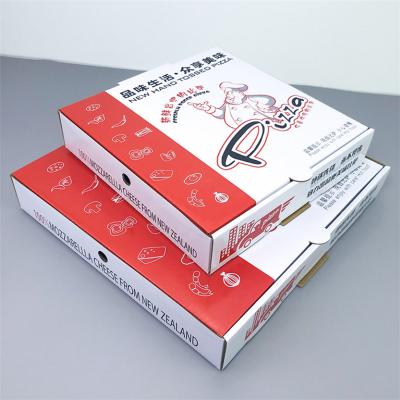 Одноразовые гофрированные бумажные коробки для пиццы