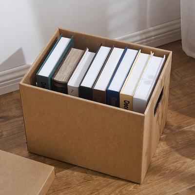 изготовленная на заказ коробка для хранения крафт-бумаги книжная коробка с крышкой
