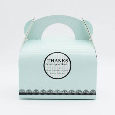 экологически чистые пользовательские портативные бумажные коробки для десертного торта
