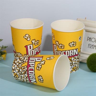 персонализированные классические многоразовые бумажные ведра для попкорна
