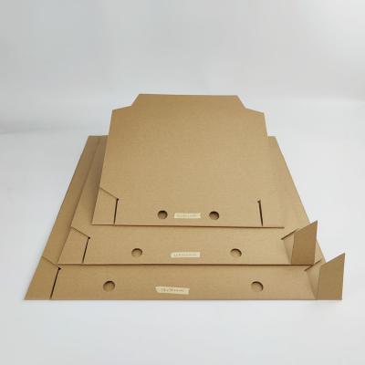 Перерабатываемая коробка для пиццы из крафт-бумаги