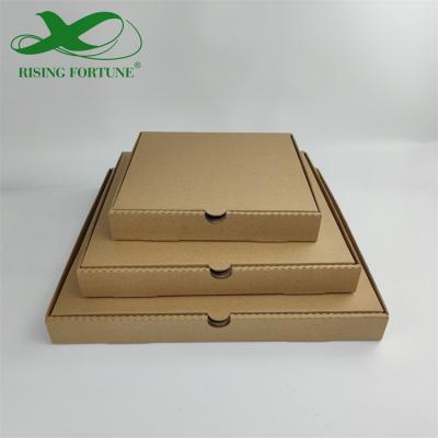 Коробка для пиццы из крафт-бумаги с логотипом