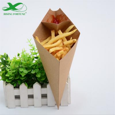 Компостируемая одноразовая коробка для картофеля фри с приправами для картофельных чипсов

